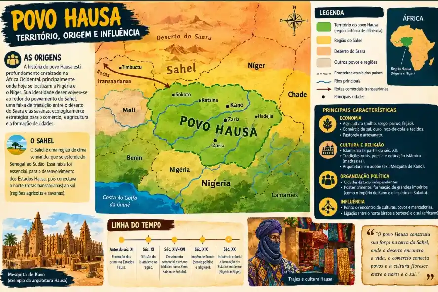 Os Mercadores do Sael: Como o Povo Hausa Moldou as Rotas da África Ocidental 3 povo hausa regiao do sael na africa