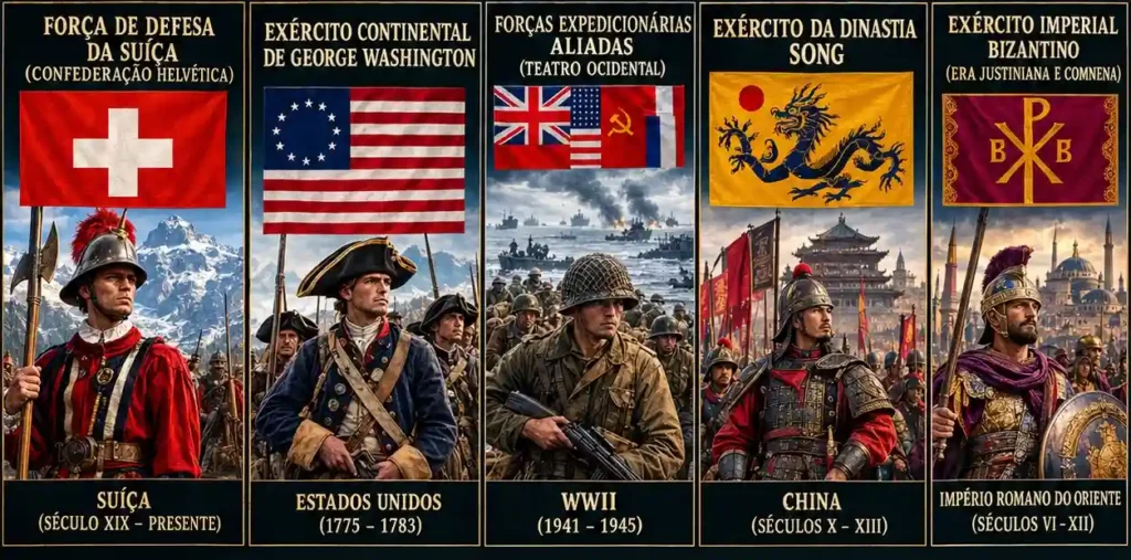 Colagem Historica de Exercitos Mundiais2